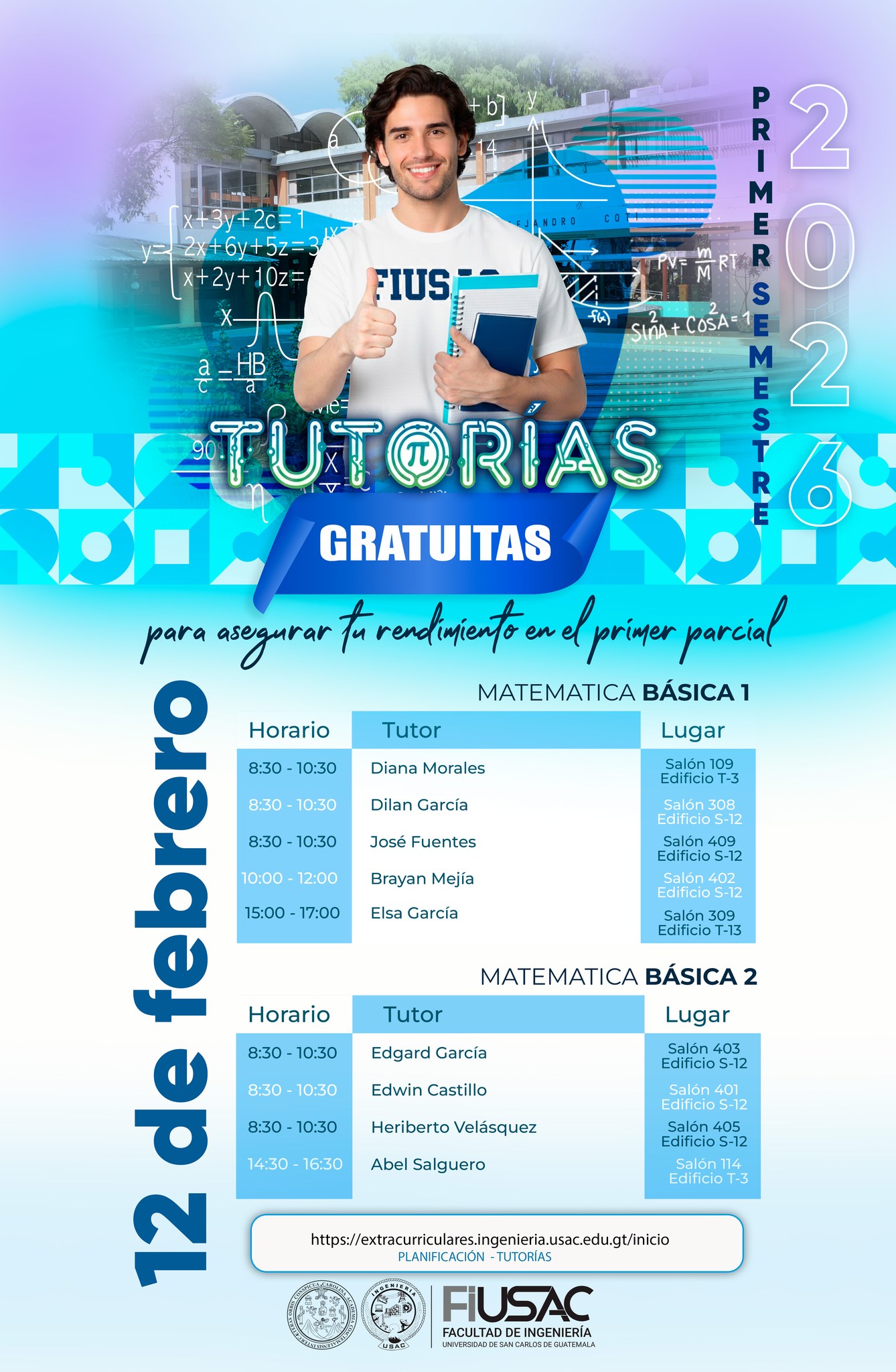 USAC-Facultad - 📚 TUTORÍAS GRATUITAS – MATEMÁTICA BÁSICA 1 Y 2 📚 La ...