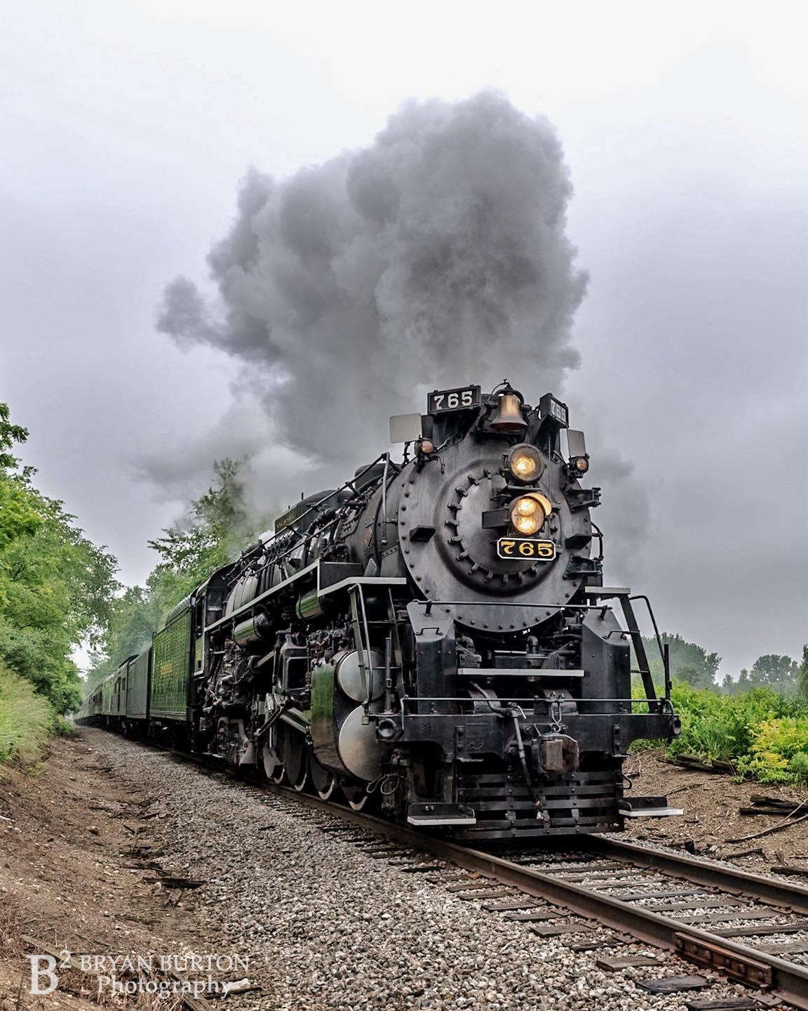 Nickel Plate Road 765 at Hillsdale during the Fall Colors Steam