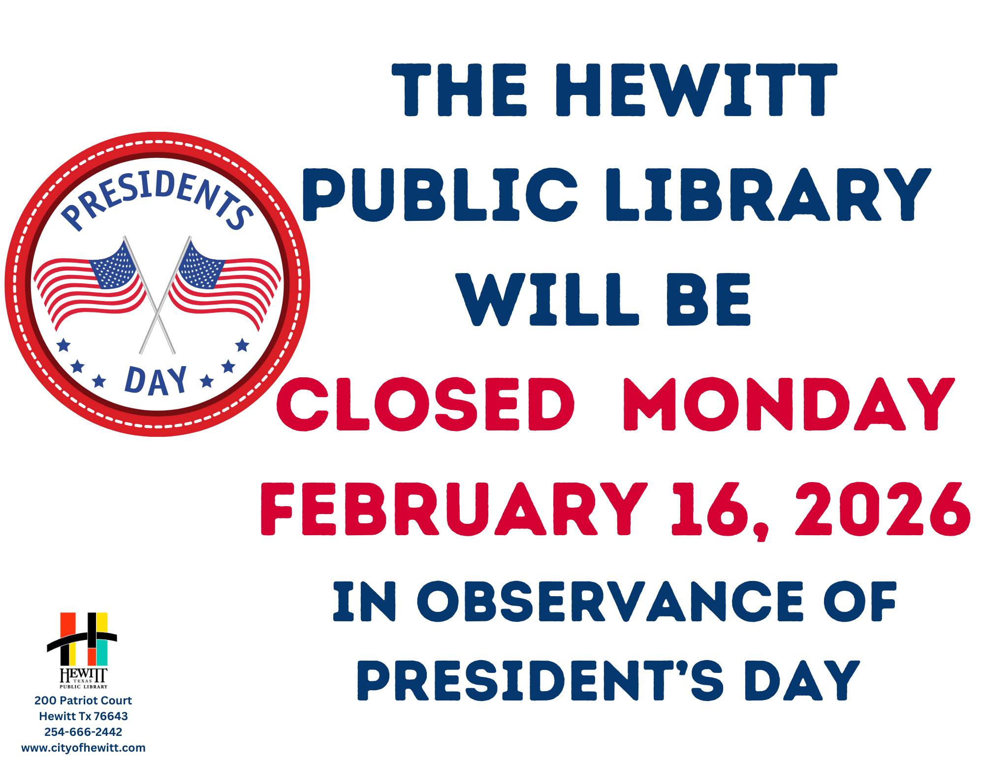 Hewitt Public Library added a new... - Hewitt Public Library