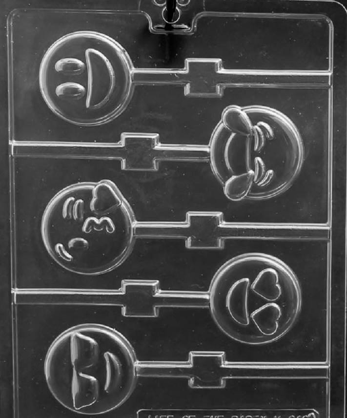Grandmama's Goodies R023 Cross Lollipop Chocolate & Soap Mold - Food Grade PETG Plastic, 2-1/8" X 3-1/8" Cavity