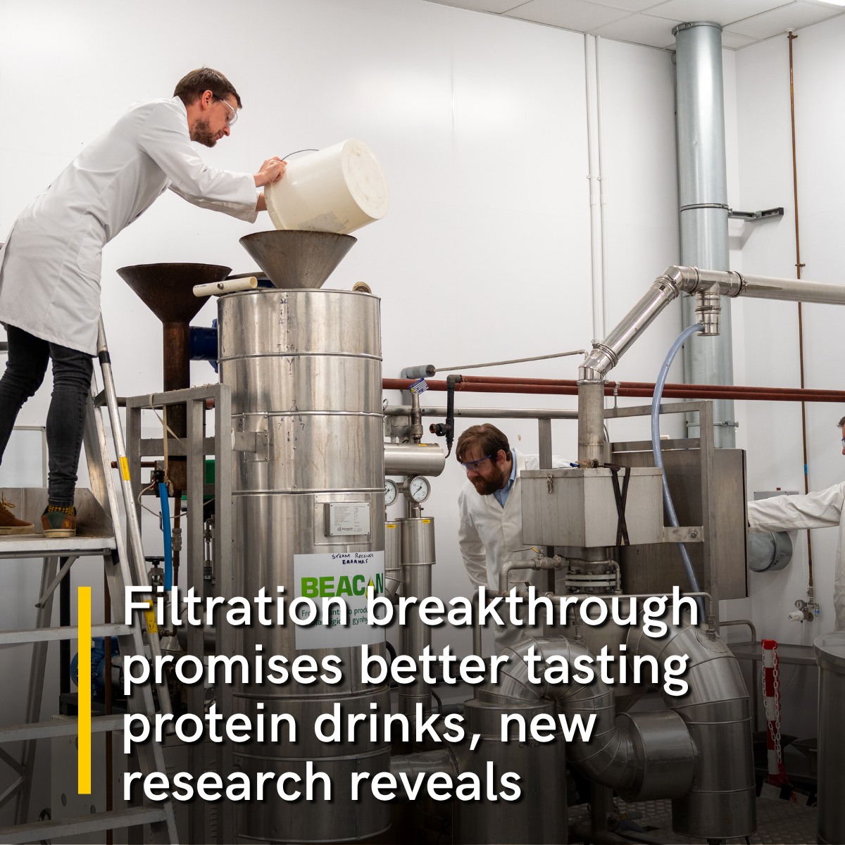 Our scientists have shown that small changes to whey processing could improve the taste and texture of protein drinks, which are widely used for convenient nutrition and muscle maintenance. 🖱️ https://tinyurl.com/4wmxhs5v IBERS