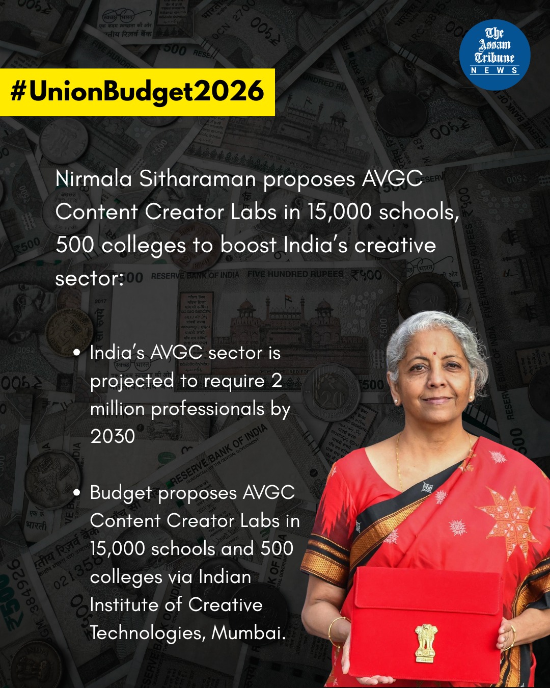 The Assam - Nirmala Sitharaman proposes AVGC Content Creator Labs in ...