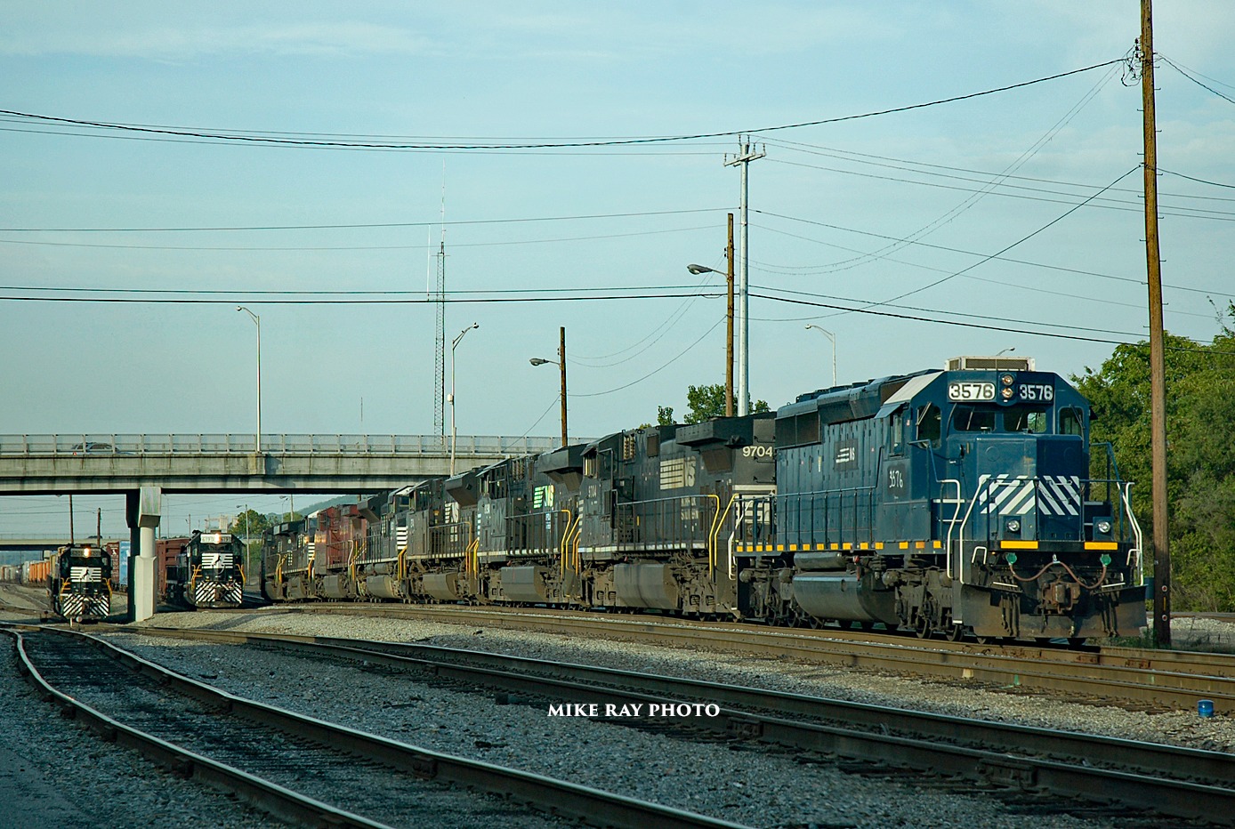 NS SD40-2 # 1631 with the odd ball nose logo at Chattanooga Tn