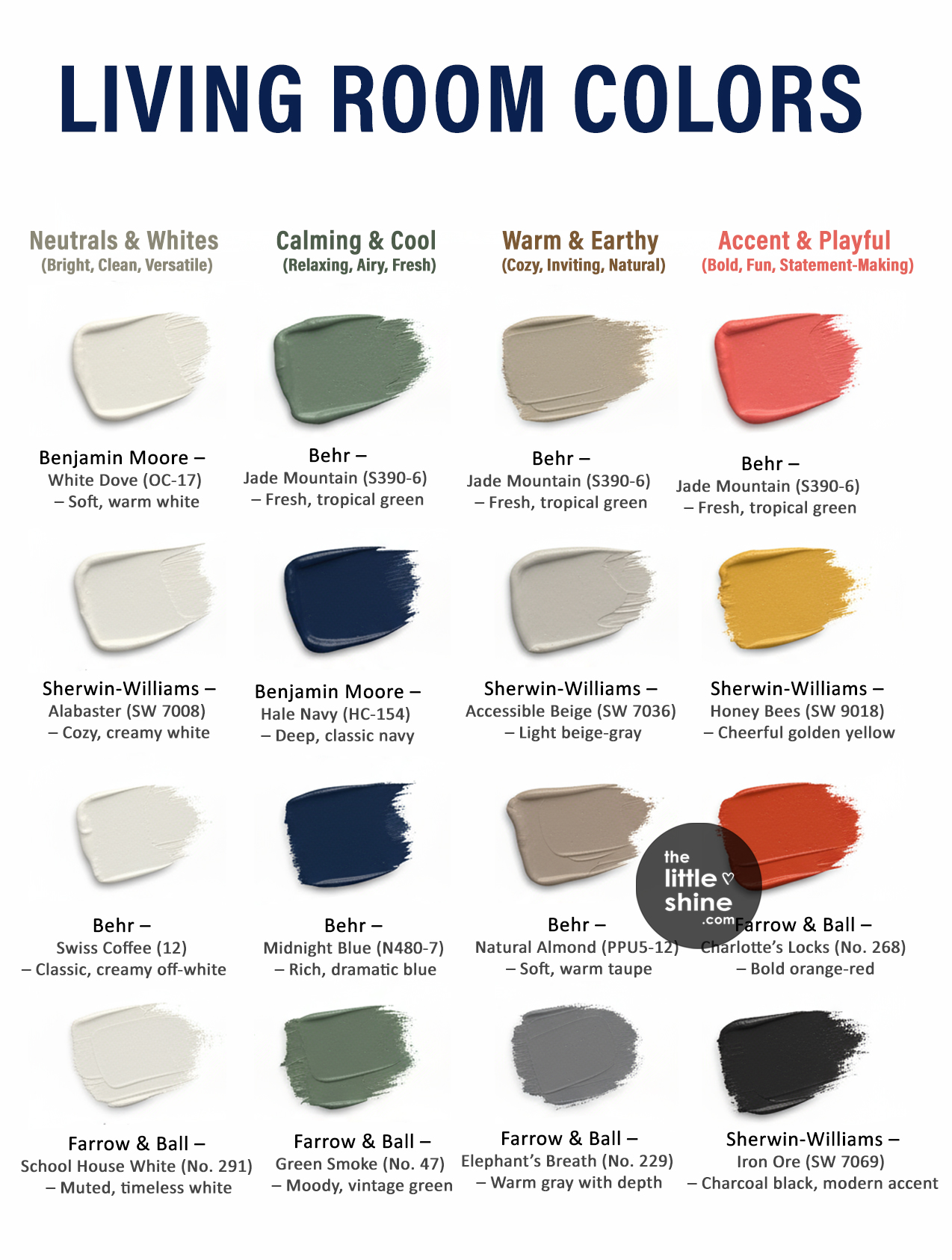 Little - 16 stunning living room paint colors from top brands. They’re ...