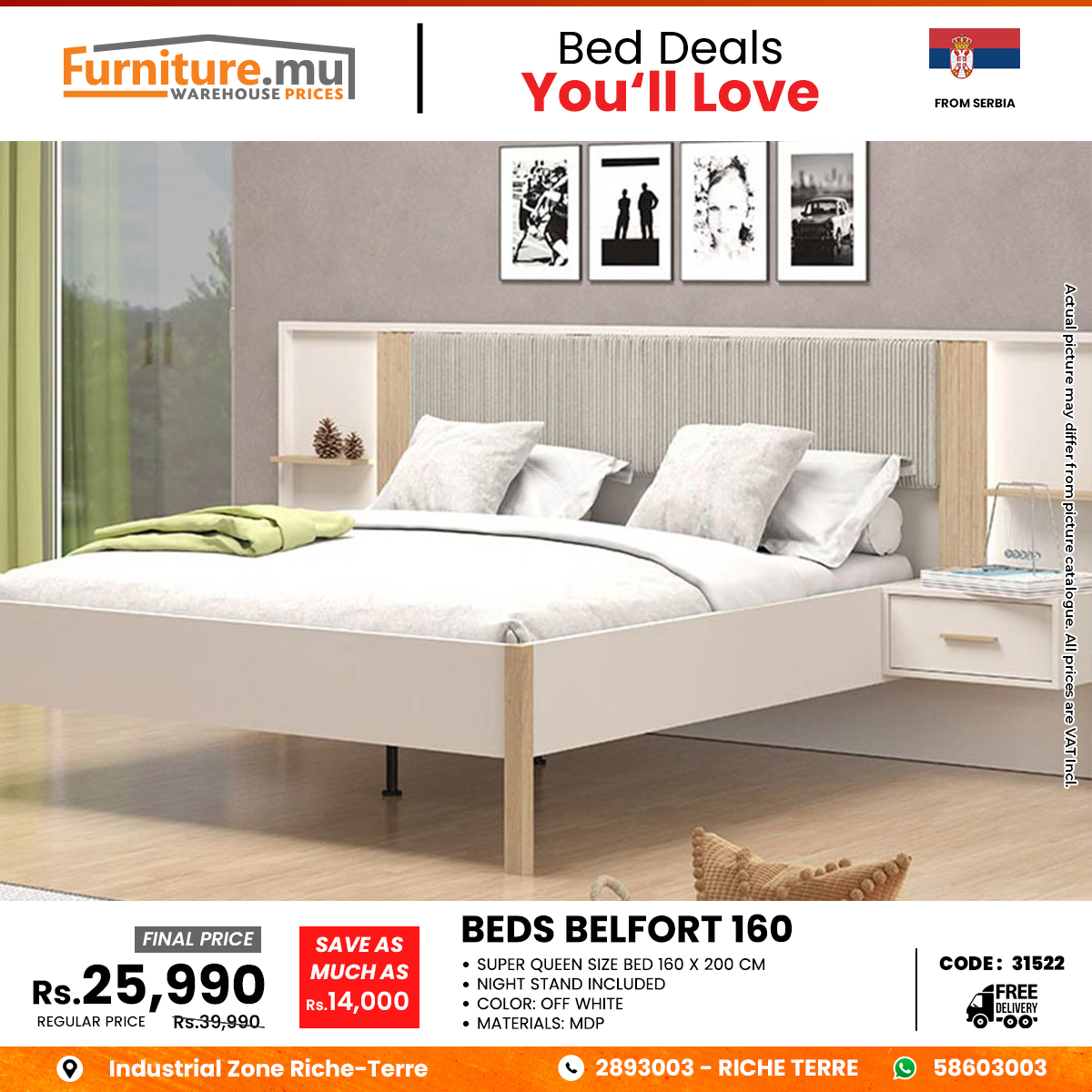 Furniture.mu - Super Deal : NIGHT TABLE | Price : Rs. 1,990 vat incl ...