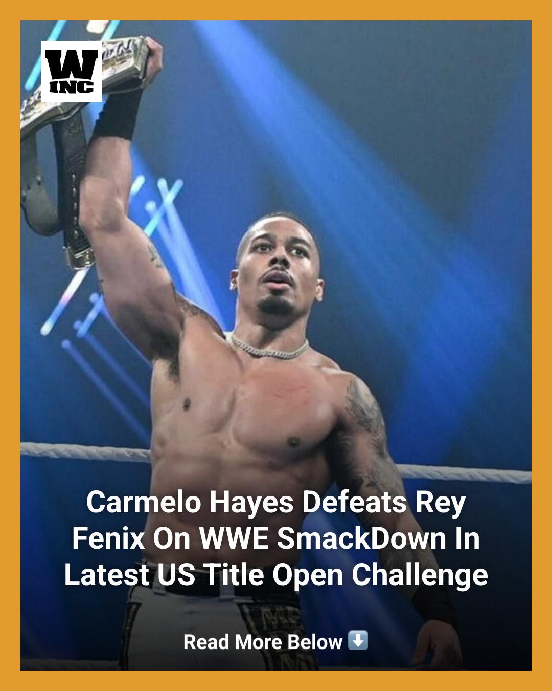 Wrestling - Carmelo Hayes is still United States Champion after ...