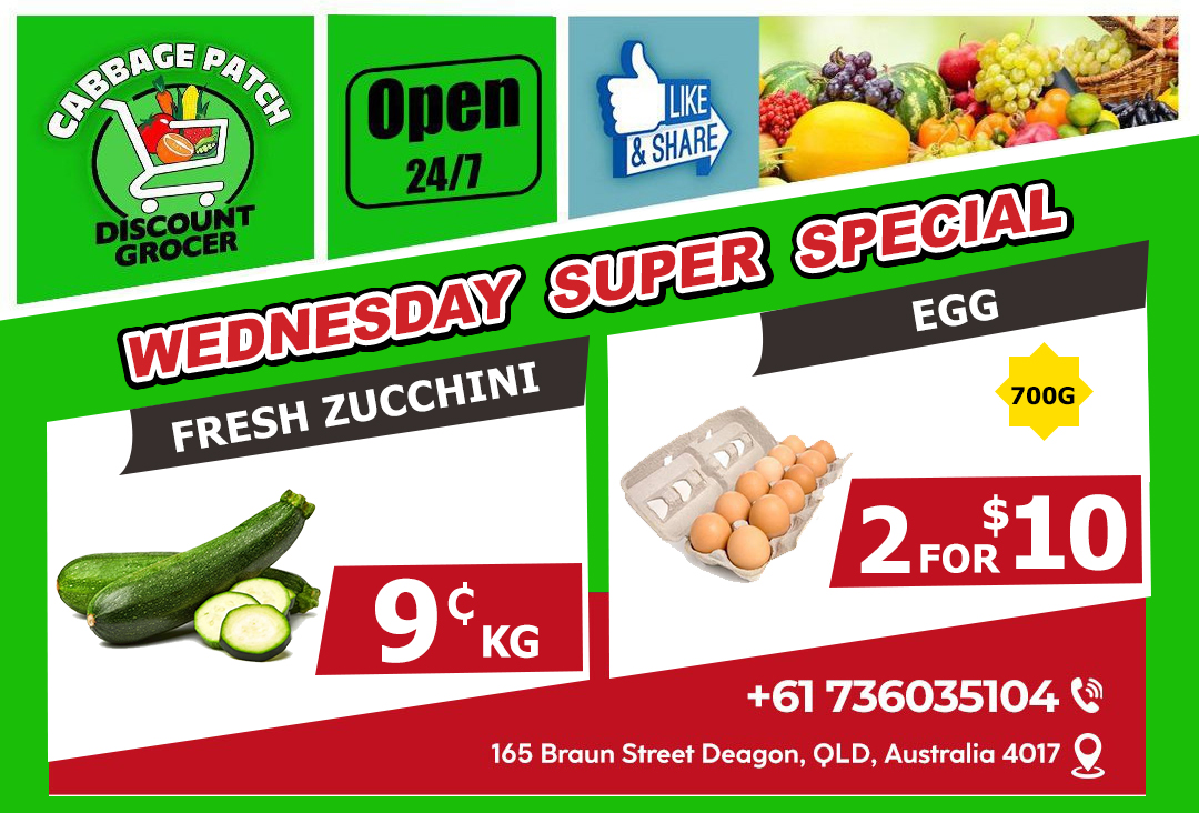 🔥 Wednesday Super Special... - Cabbage Patch Discount Grocer | Facebook