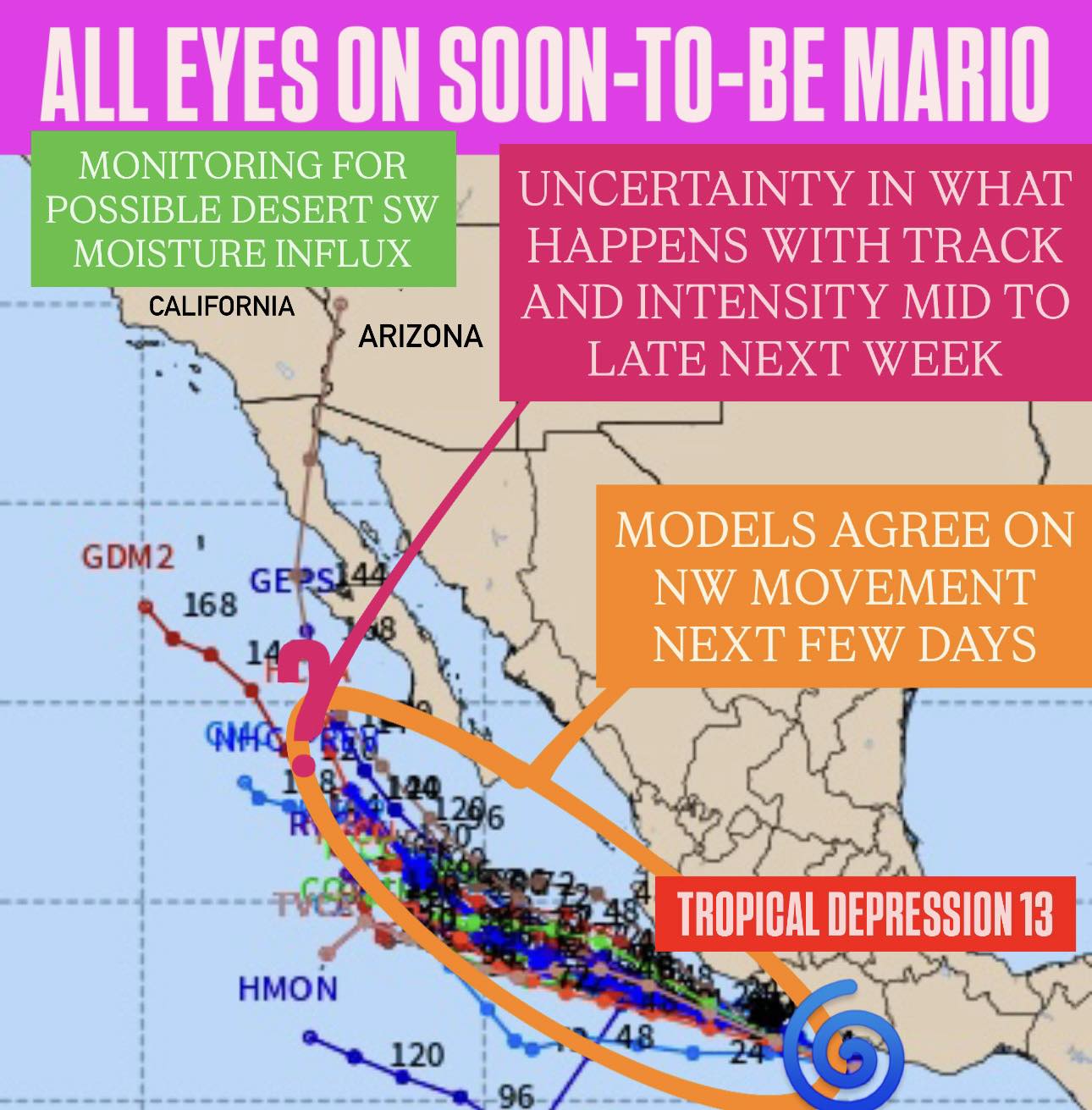 Meteorologist - Tropical Depression 13 formed in the Eastern Pacific on ...