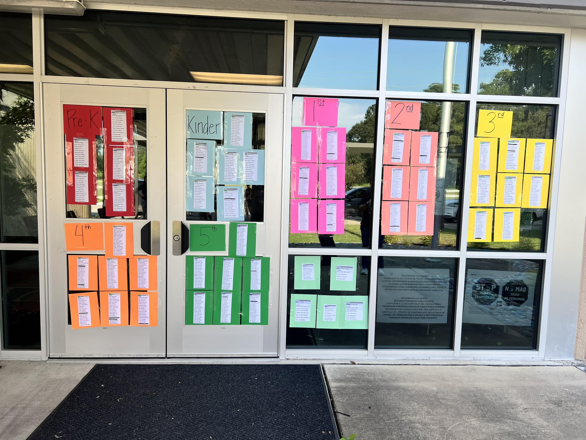Huffman - Class Rosters are posted! If your child’s name is marked out ...