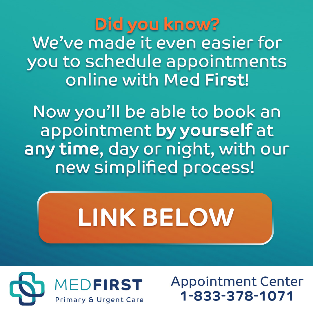 Booking an appointment... - Med First Primary & Urgent Care