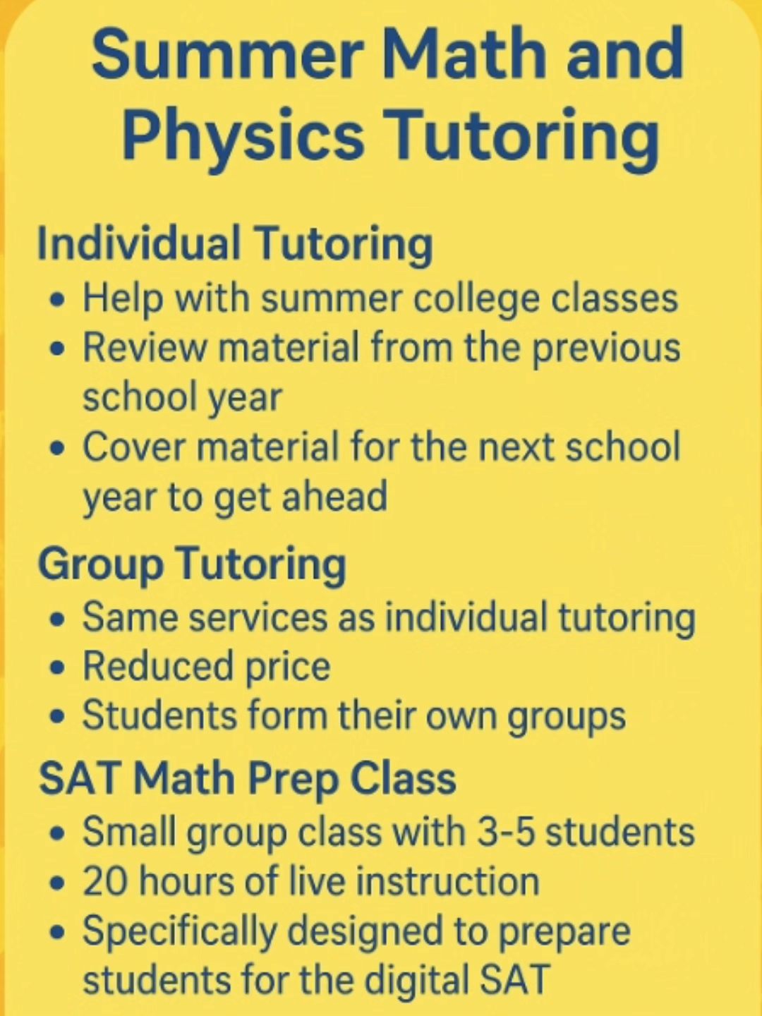 T = MP2 Math and Physics Tutoring