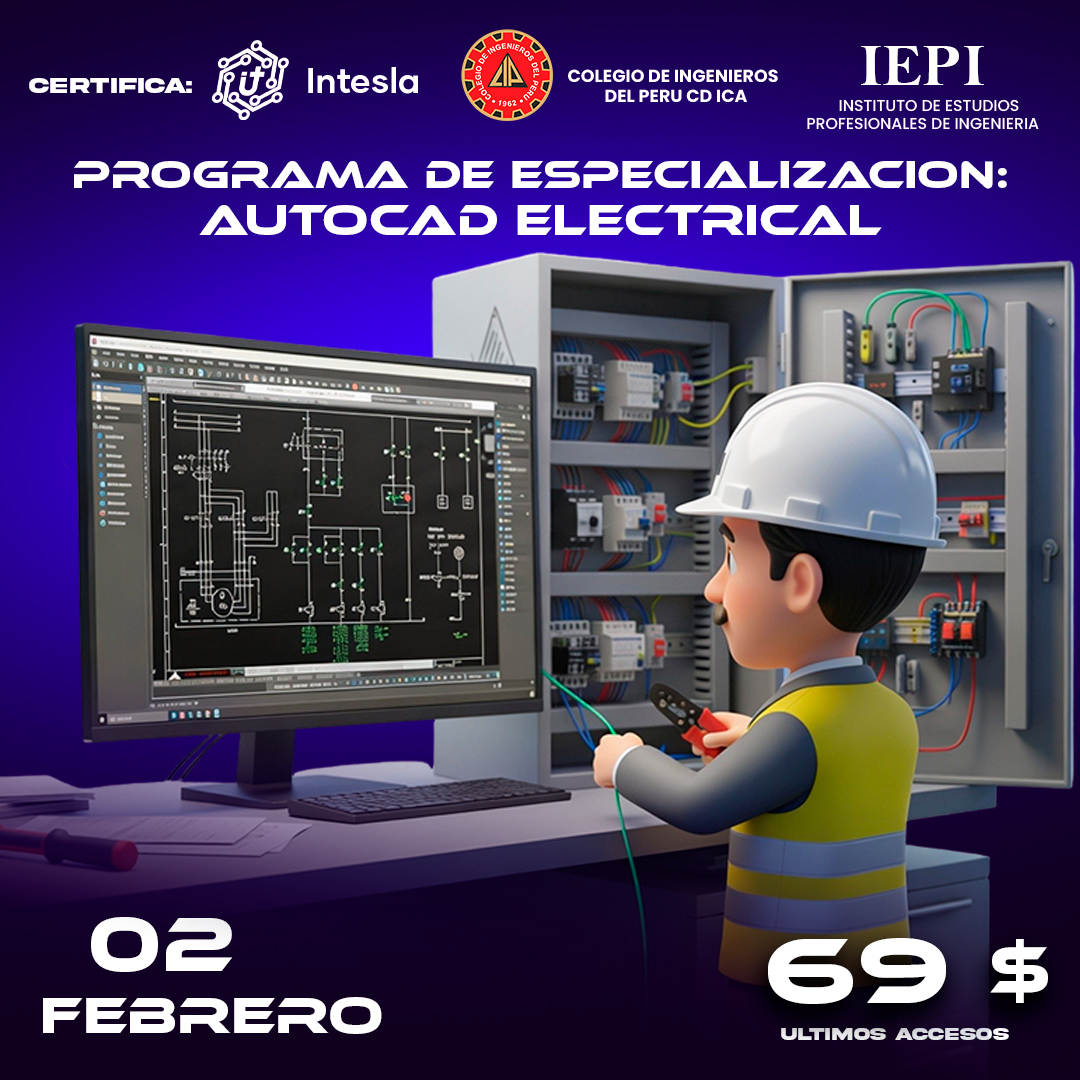 Intesla - 🚀 Programa de Especialización: AutoCAD Electrical 📅 Inicio ...