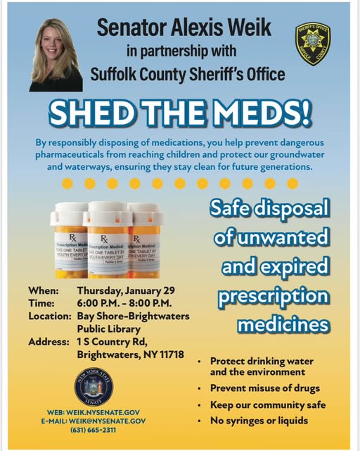 Senator - Reminder!!! Safely dispose of unwanted or expired ...