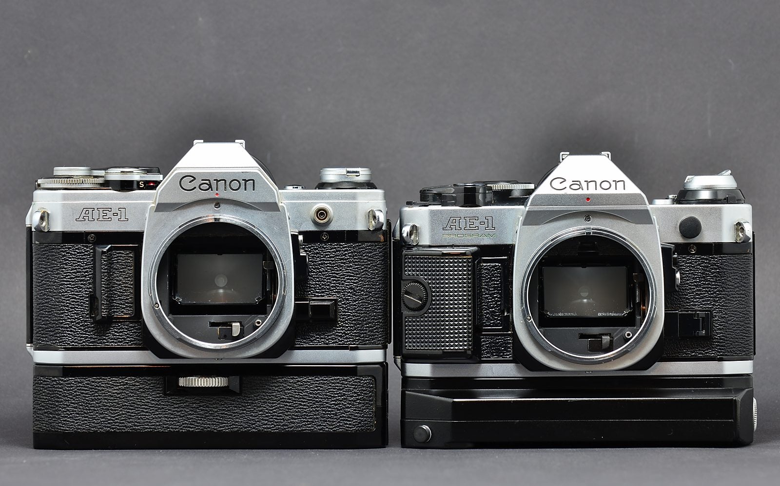Black Canon AE-1 Program with Data back A, Power Winder A and