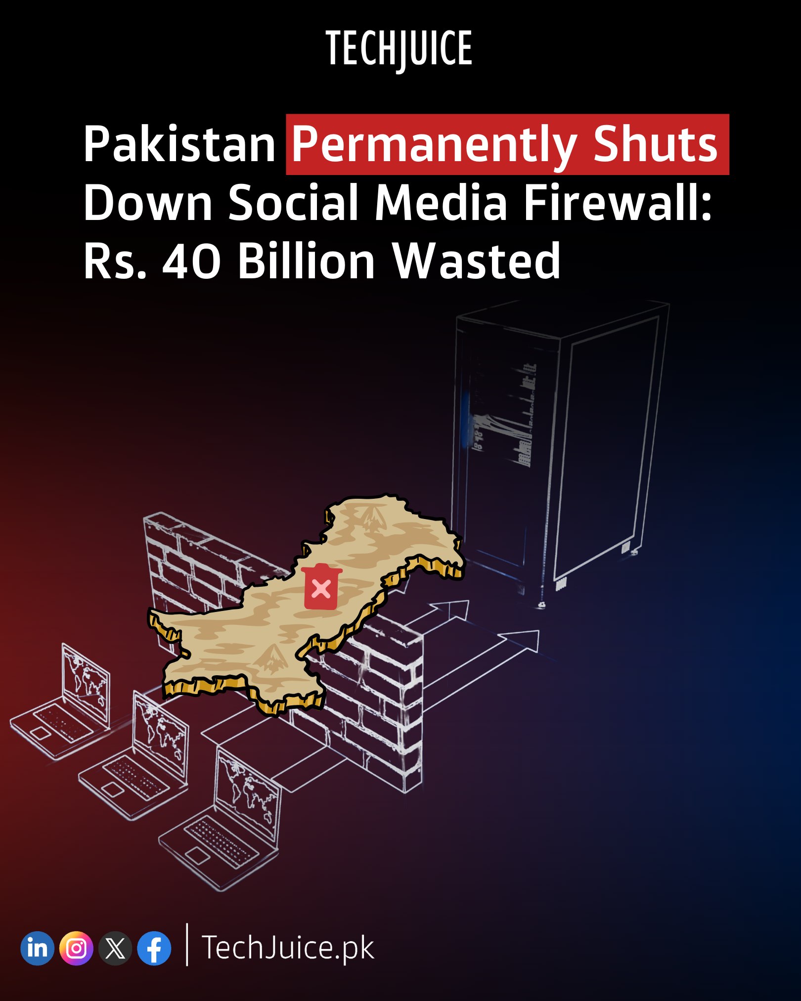 TechJuice - Pakistan permanently shuts down social media... | Facebook