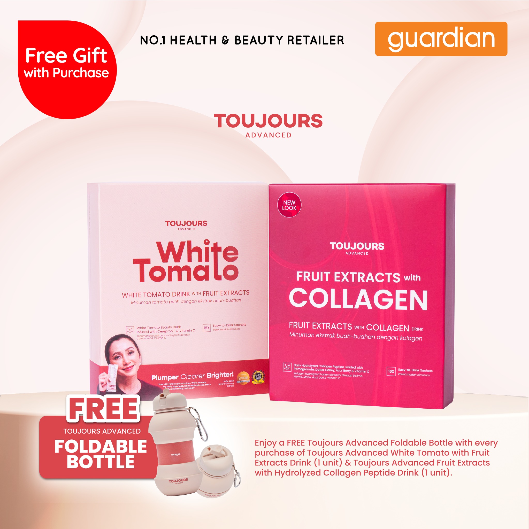 l carnitine guardian malaysia Exclusive in guardian! Glow. Sip. Repeat. Nourish your beauty from within with Toujours Advanced White Tomato with Fruit Extracts Drink and Fruit Extracts with Hydrolyzed Collagen Peptide Drink, your daily glow essentials Additional Items:Empty Mixing Vial cure or prevent any Phytosterols in Human Nutrition 25BW20