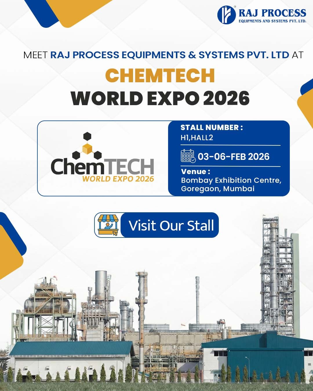 Raj - Good News! RAJ Process is coming to ChemTECH World Expo 2026! We ...