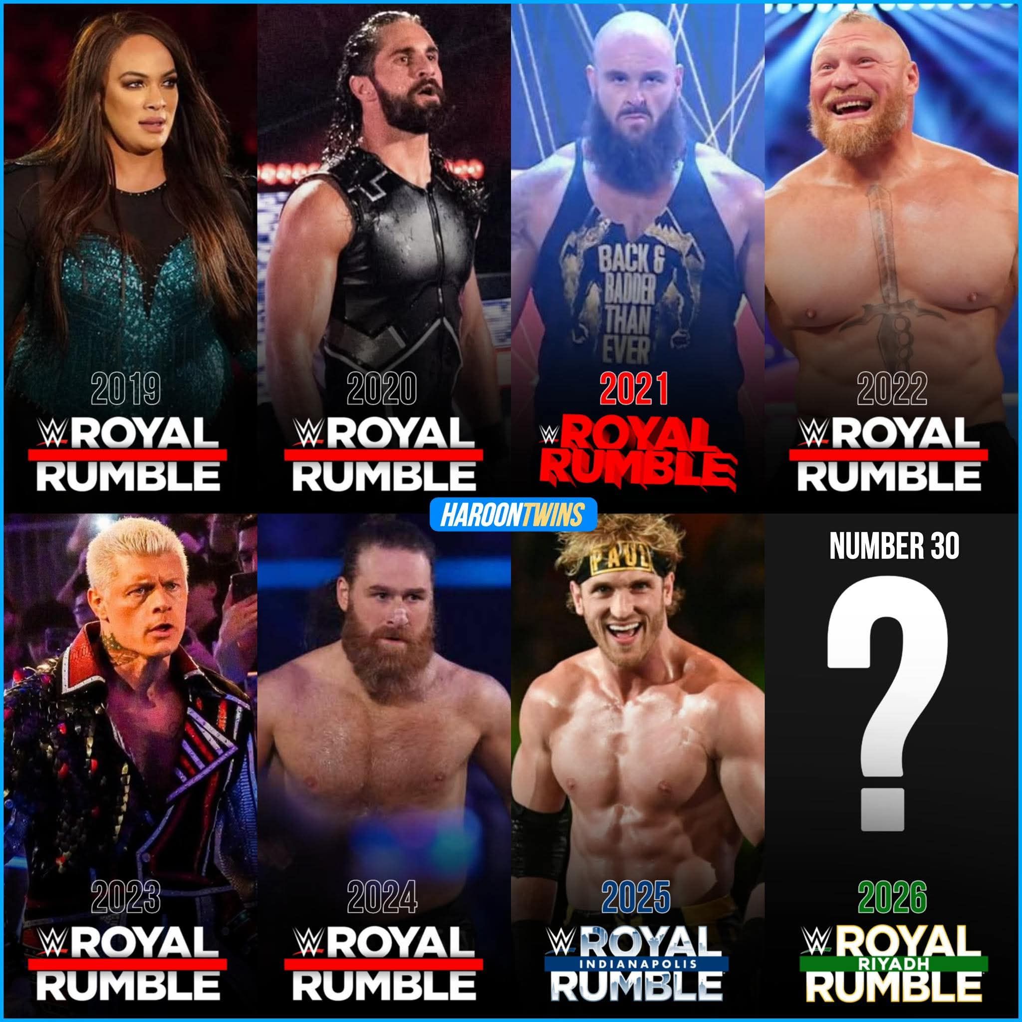 Men’s Royal Rumble No. 30 entrants... - WWE - WrestlingNews | Facebook