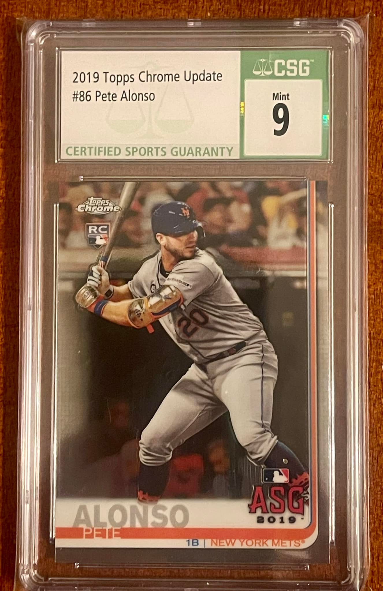 2019 Topps Pete Alonso RC PSA 10 baseball card auction