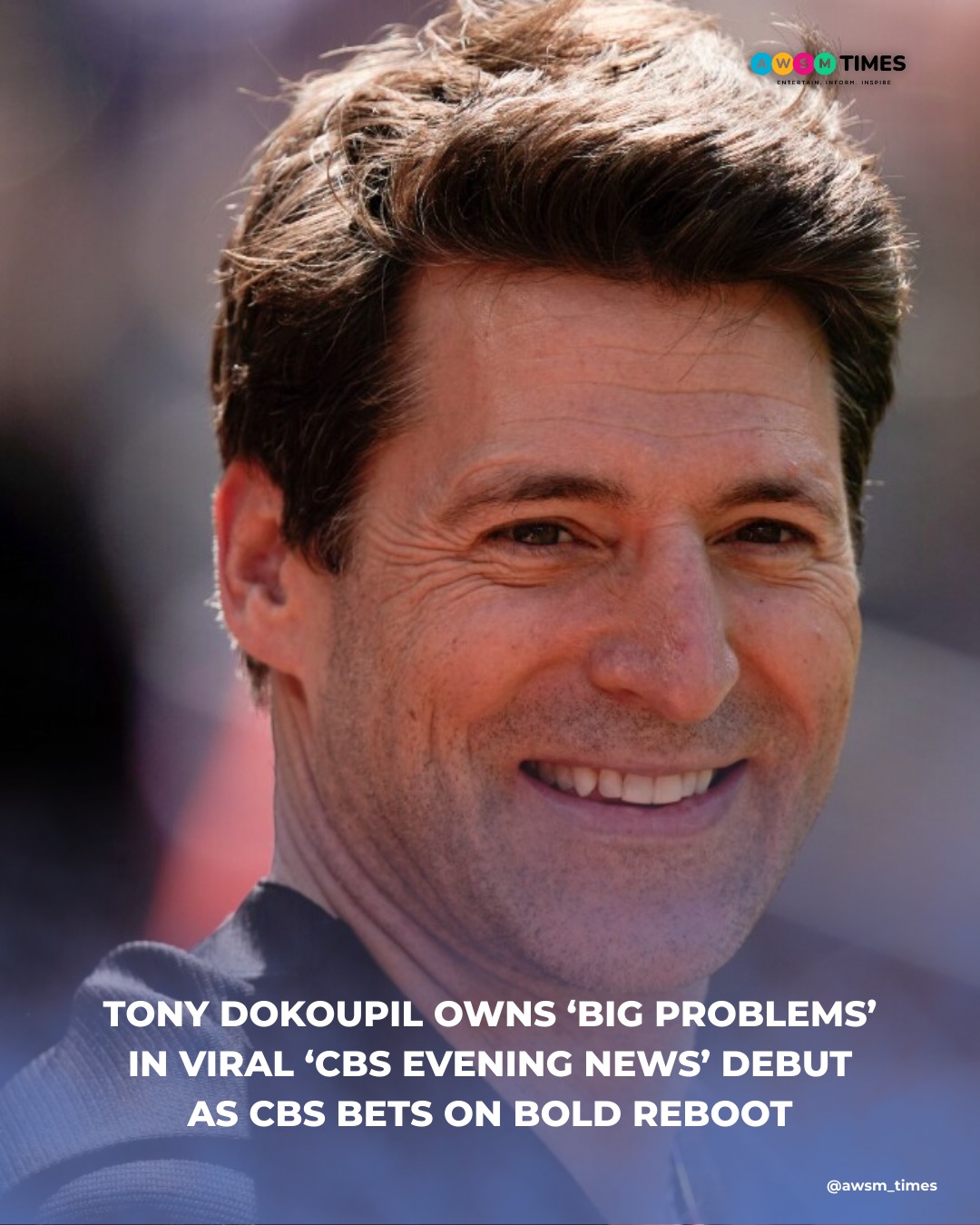 Awesome - Tony Dokoupil’s first night on CBS Evening News became ...