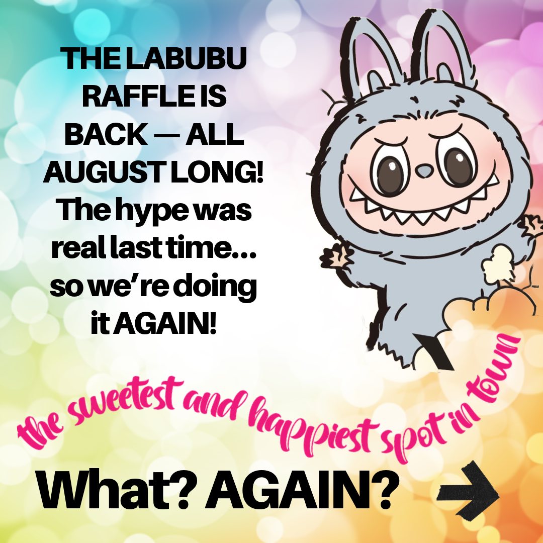 🎉 THE LABUBU RAFFLE IS BACK — ALL... - The Candy Jar by 1892 | Facebook