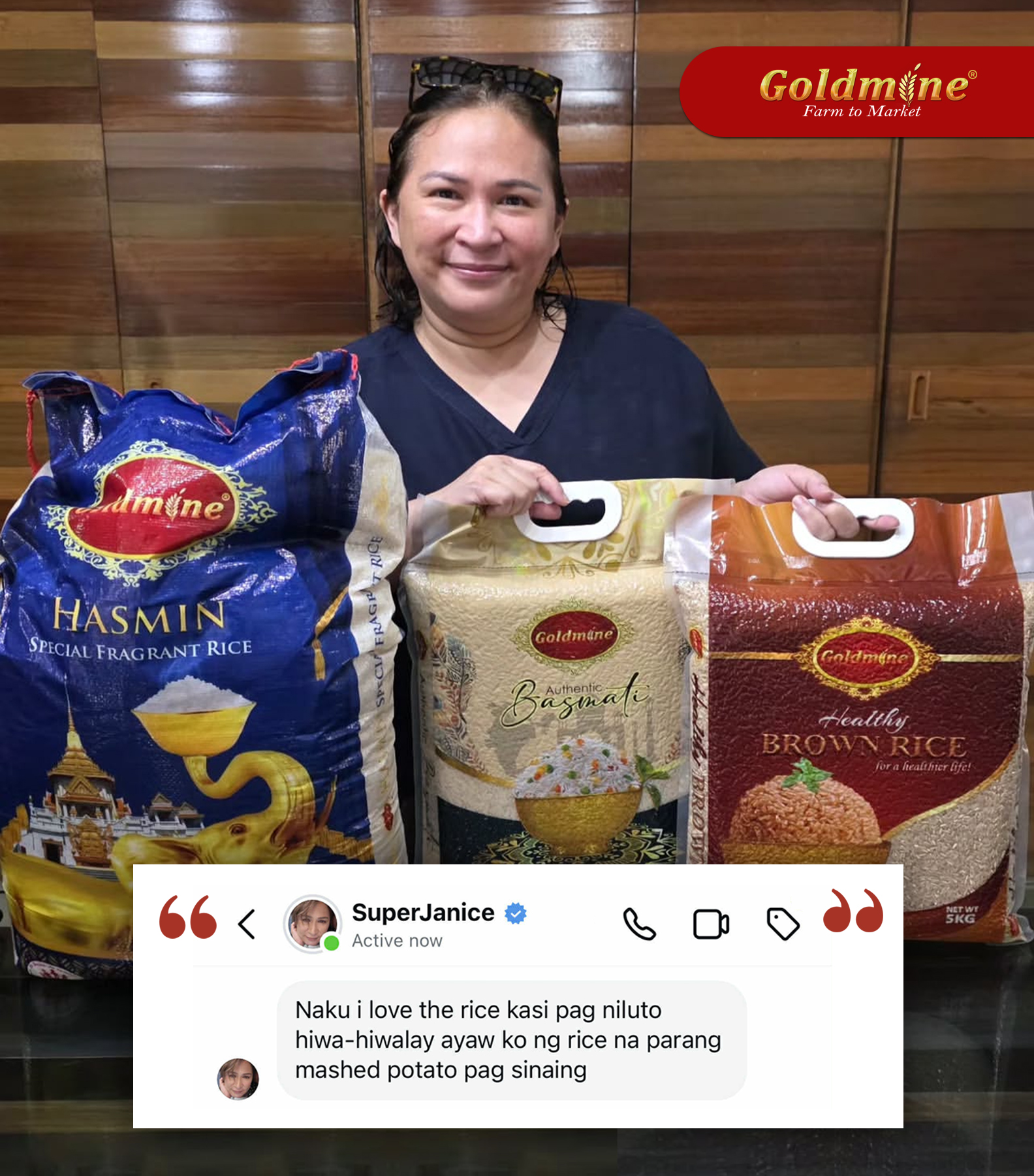 Goldmine - Rice na parang mashed potato? Hard pass! Goldmine Rice lang ...
