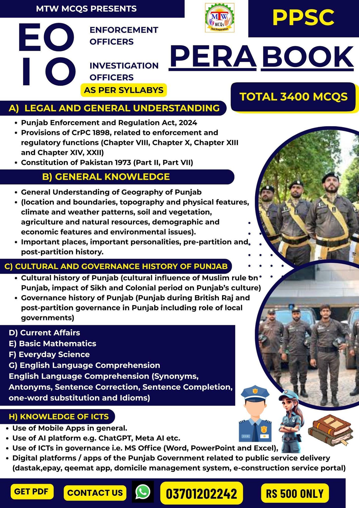 MTW MCQs - 📘 PPSC EO / IO PERA BOOK – COMPLETE PDF ️... | Facebook