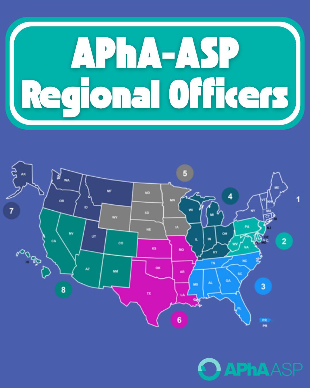 Meet your APhA-ASP Regional Officers! 🎉 Across all 8 regions ...