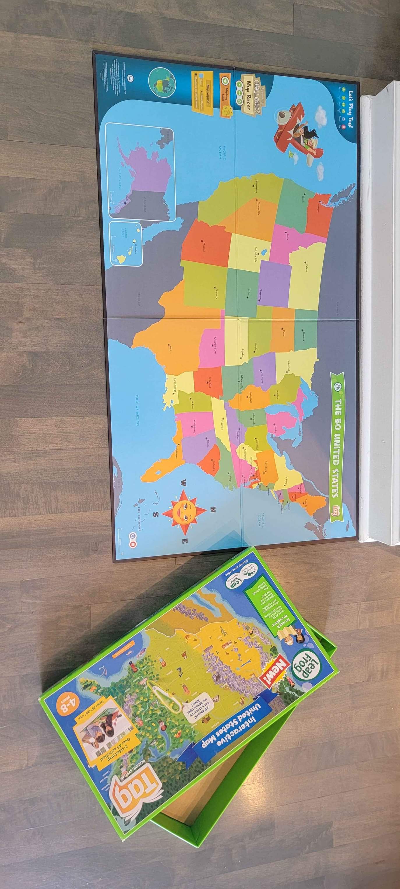 Interactive United States Map Leap Frog Tag reading system ...