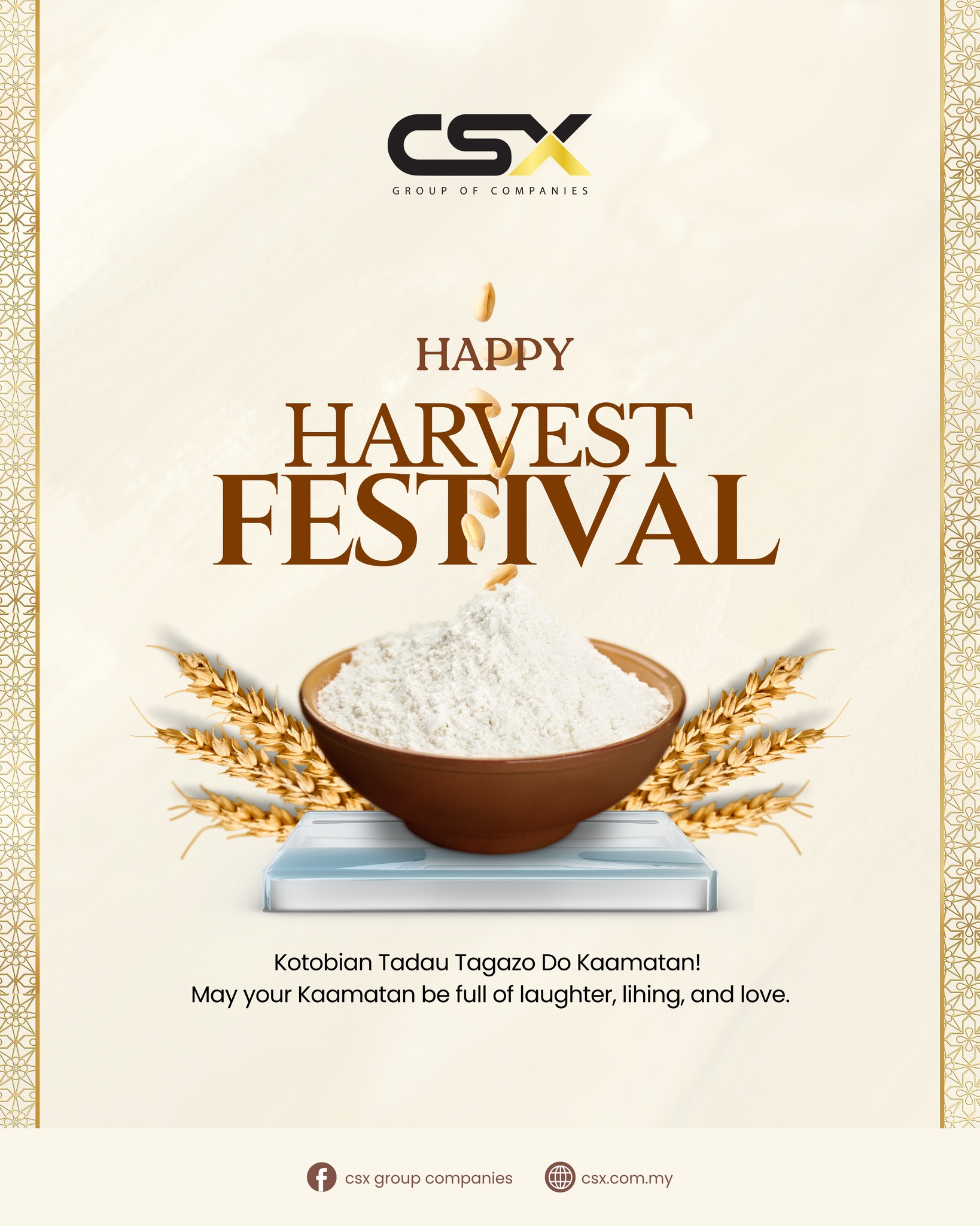 CSX - 🌾Kotobian Tadau Tagazo Do Kaamatan! 🌿 Celebrate the beauty of ...
