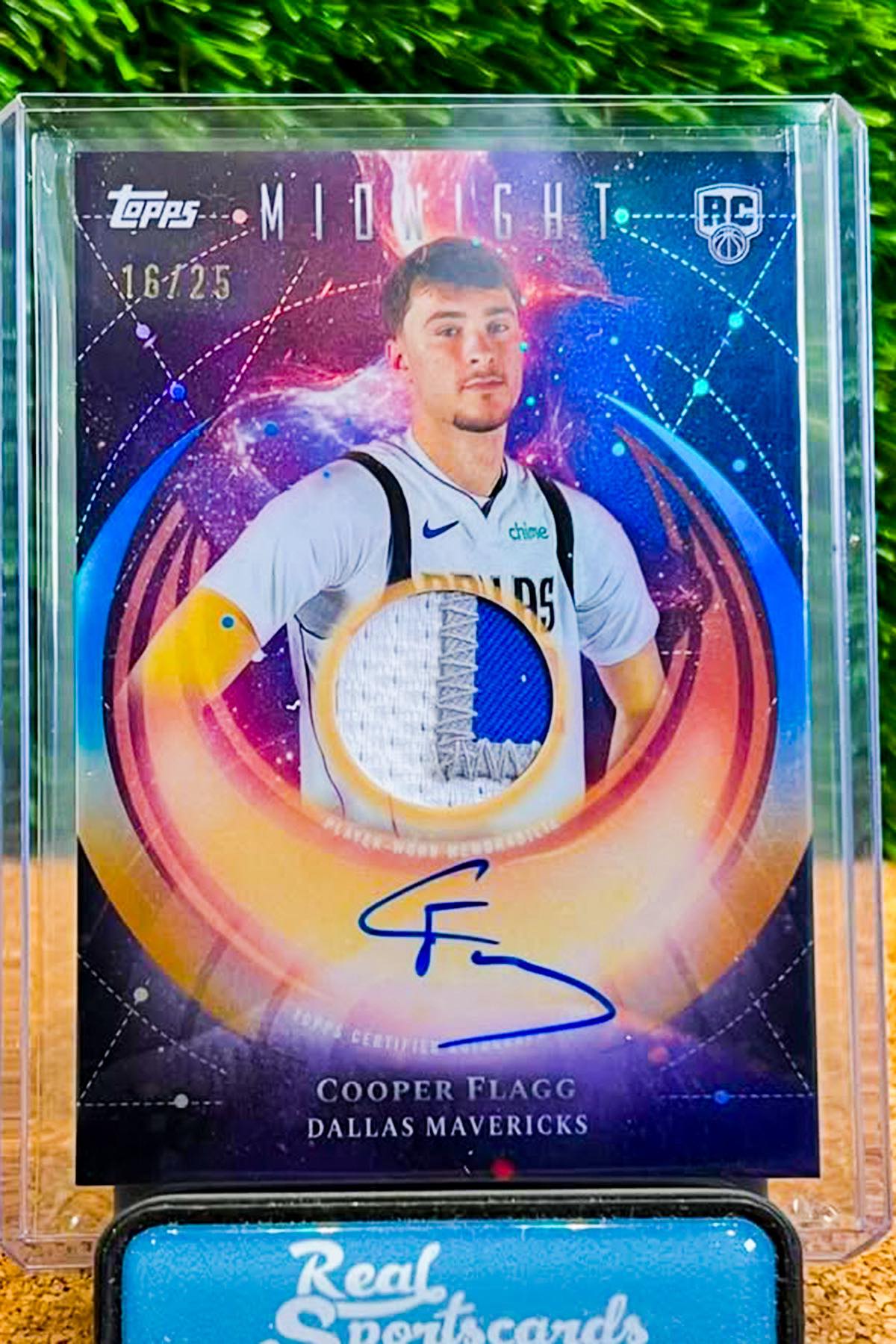 Cooper Flagg rookie patch autograph card from Topps