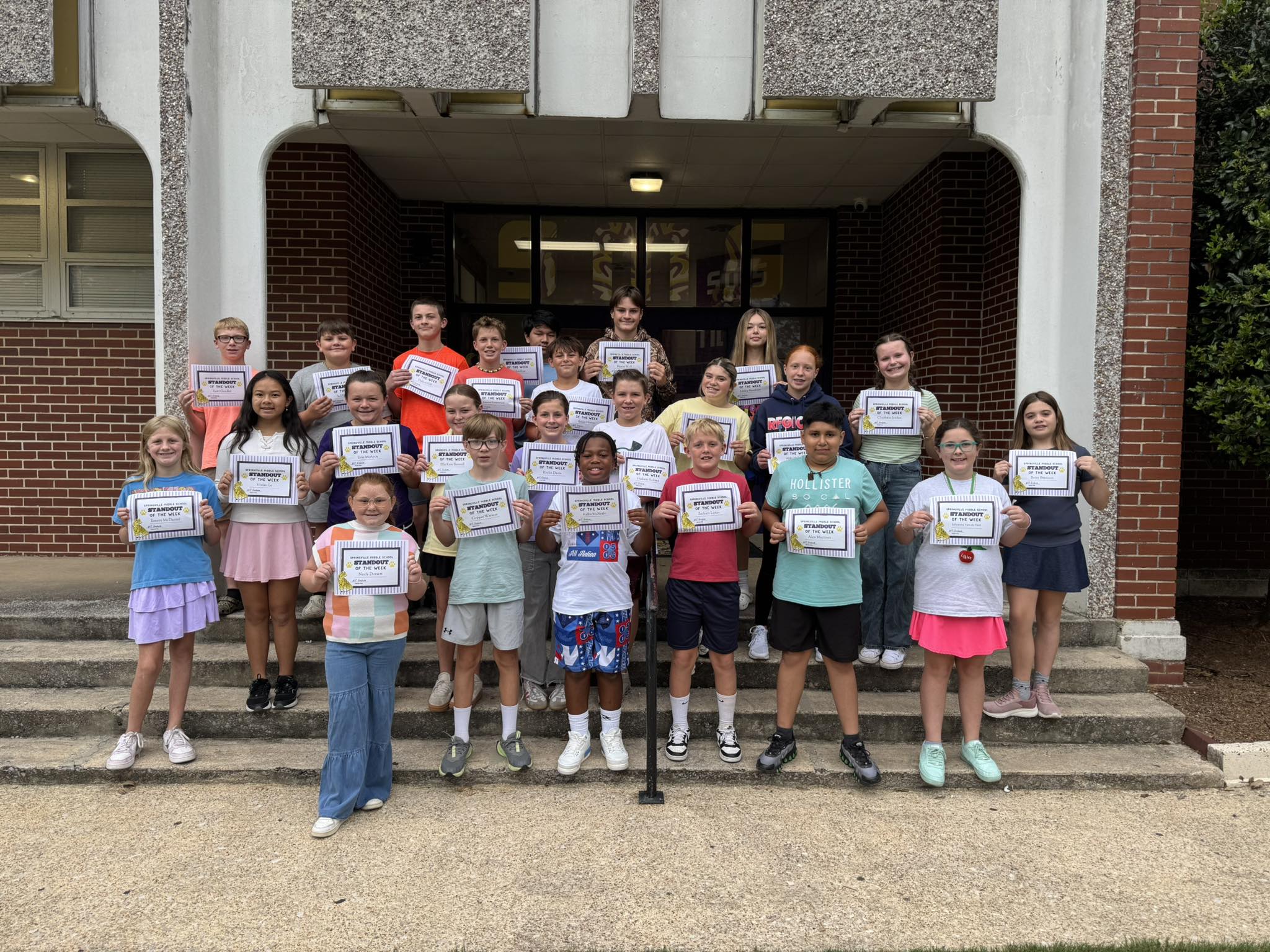 Springville - SMS Standout Students of the Week! These students were ...