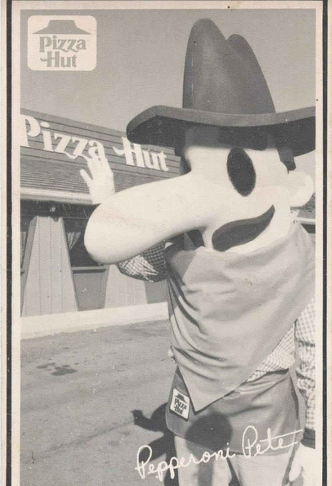 Pizza Hut's original mascot, Pizza Pete