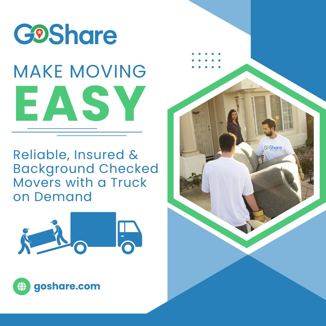 GoShare - 🚚 Need help moving? We've got your back. 💪... | Facebook