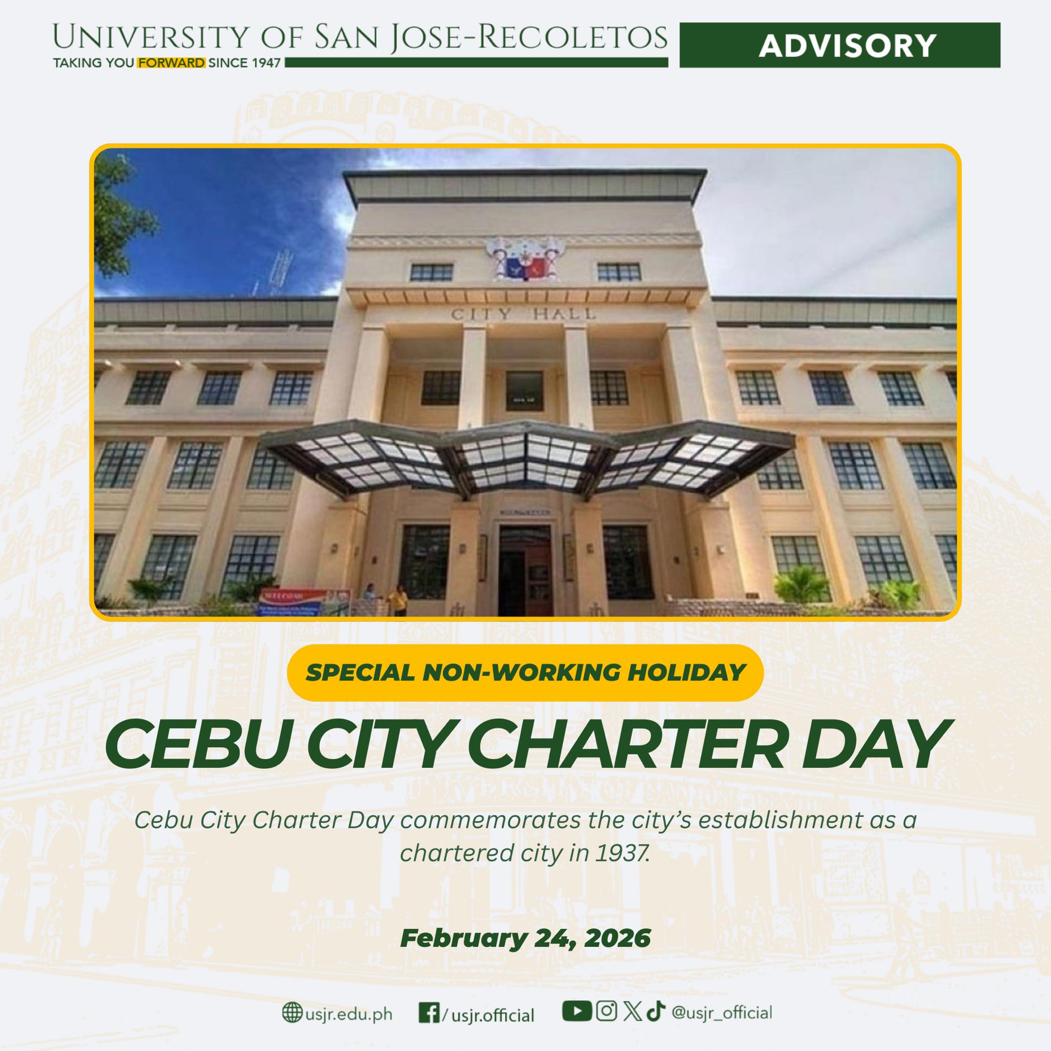 University of San Jose- Recoletos | Cebu City