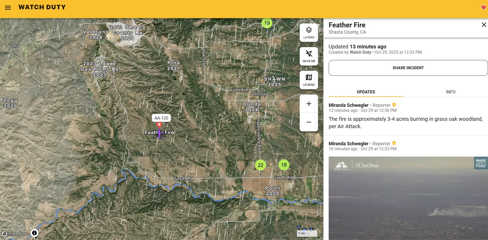 FIRE, TRAFFIC & DISASTER INFORMATION SHASTA COUNTY | Feather Incident ...