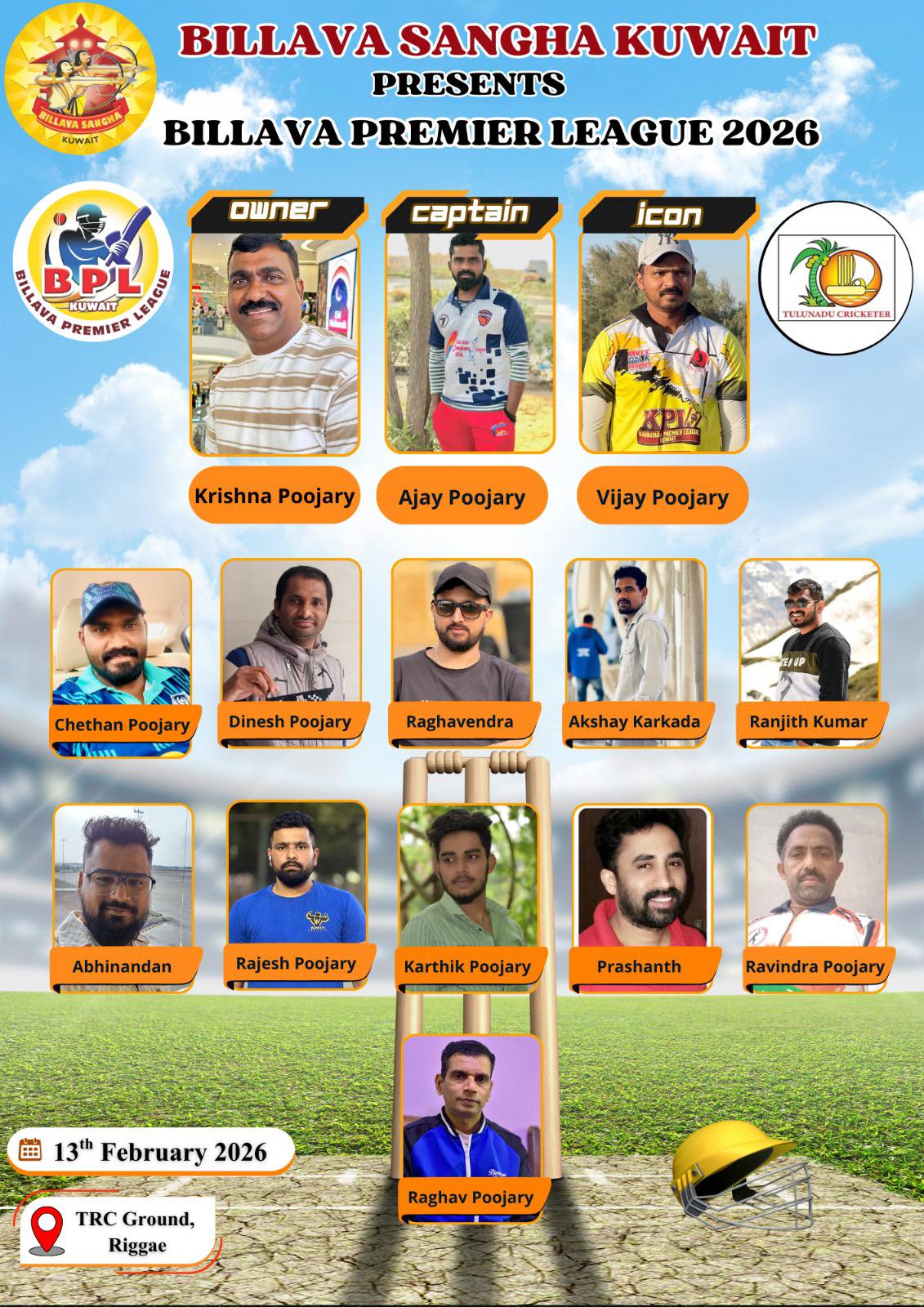 Billava - Billava Premier League 2026 🏏 Introducing the Tulunadu ...