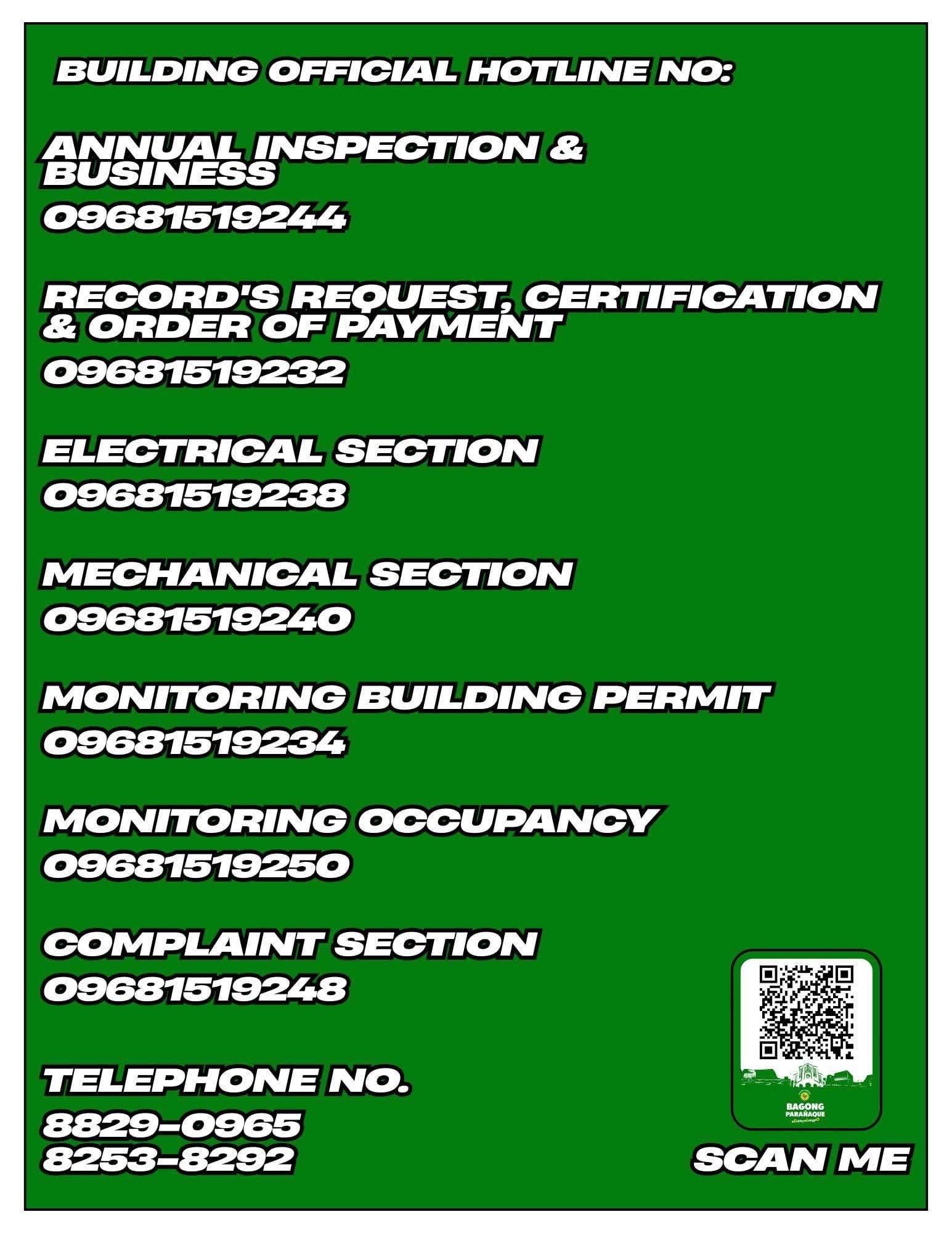 To... - Office of the Building Official, Paranaque City | Facebook