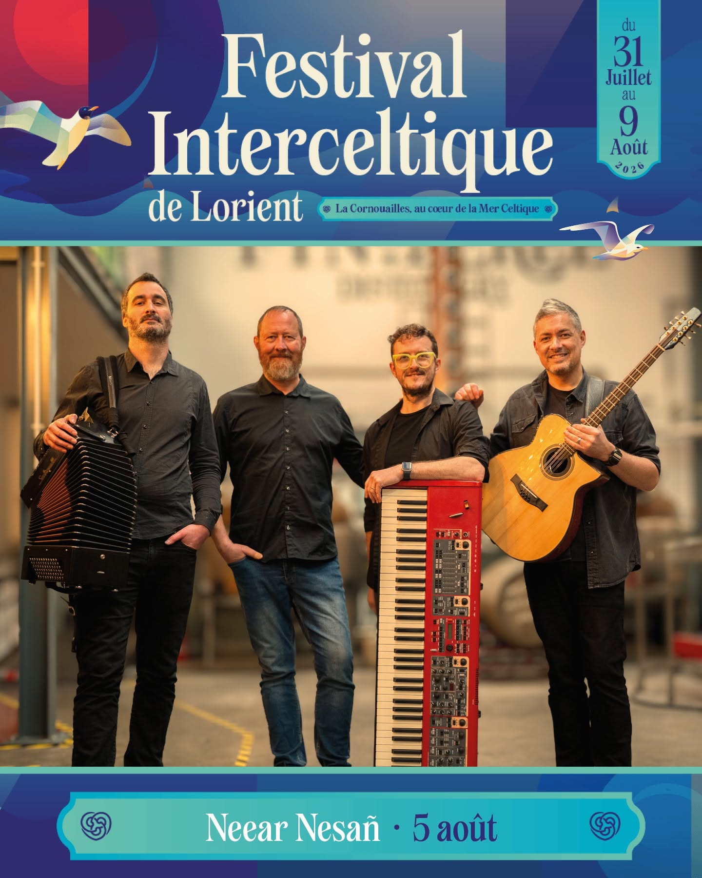 Neear Nesan performs at Festival Interceltique de Lorient on August 5