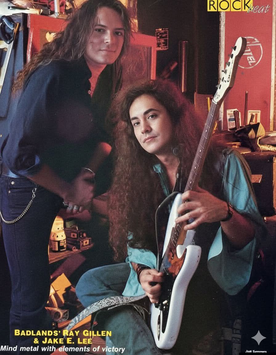 Jake E. Lee of Badlands. If you're not familiar with them, they