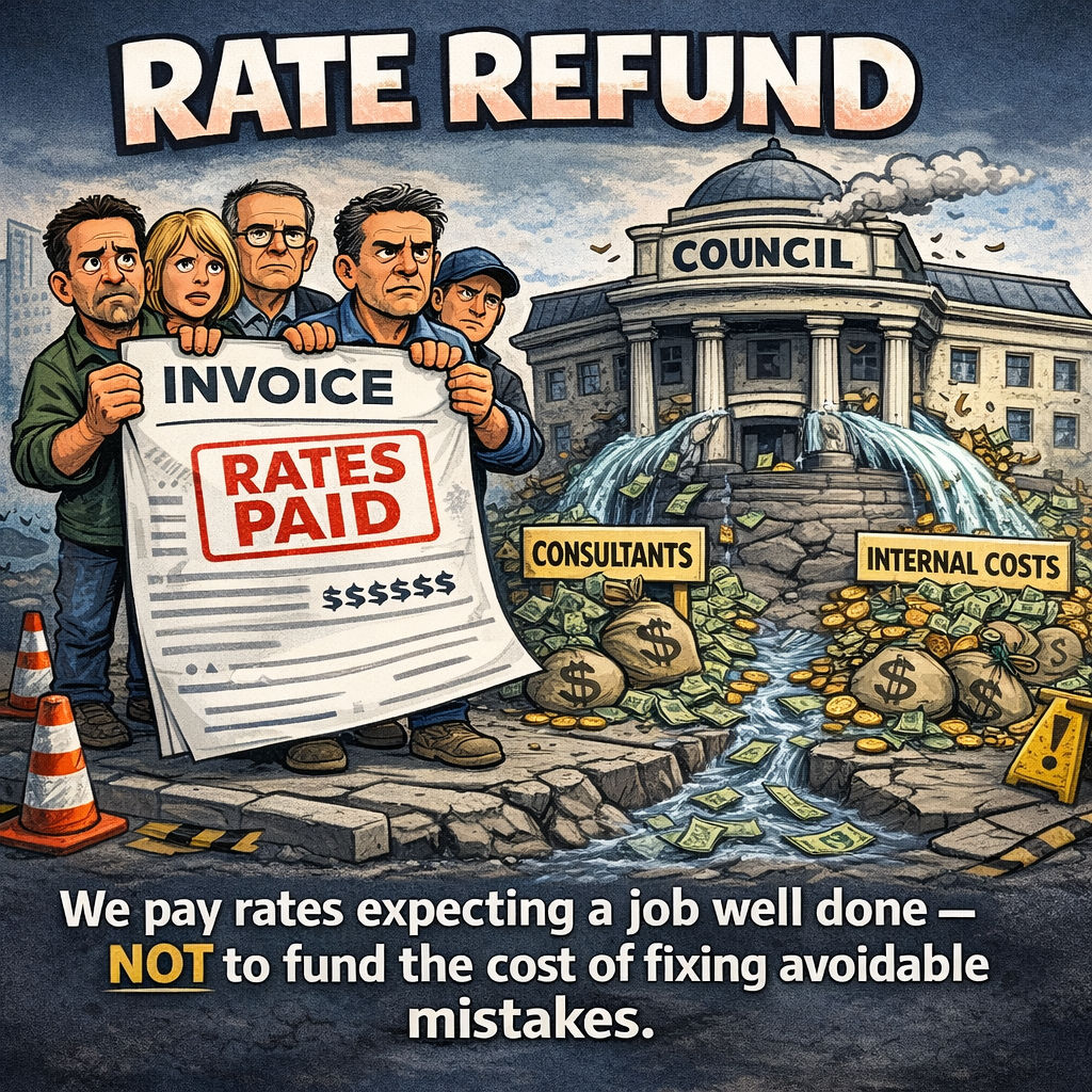 RATE REFUND? Ratepayers are required to pay hefty rates to keep this ...