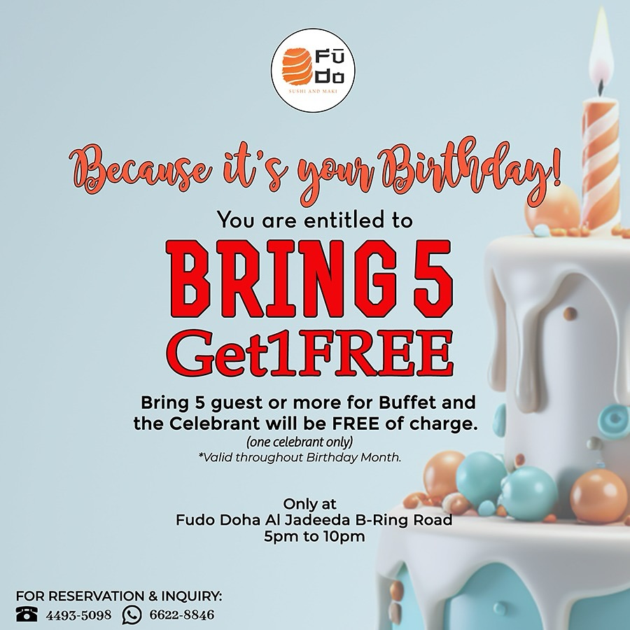 Fūdo Restaurant - 🎉 Celebrate Your Birthday in Style at... | Facebook