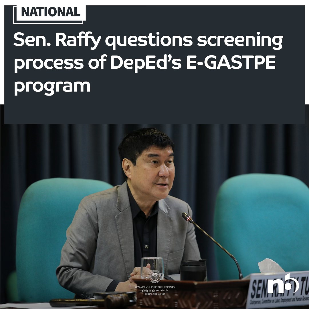NewBeat News - Sen. Raffy Tulfo questioned the screening... | Facebook