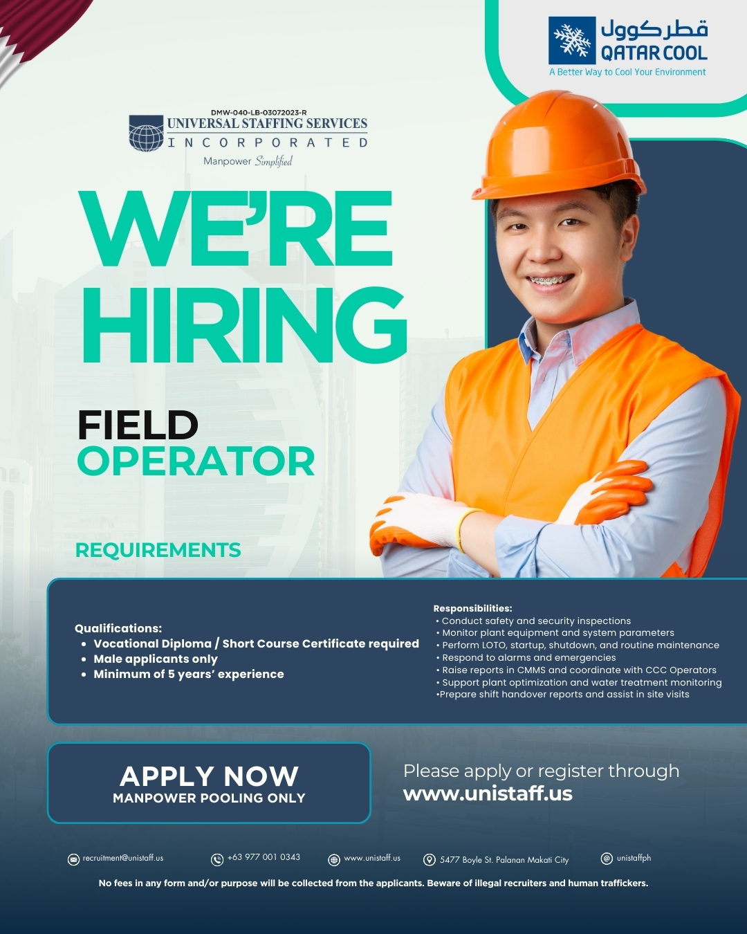 🚨 WE’RE HIRING: FIELD... - Universal Staffing Services Inc | Facebook