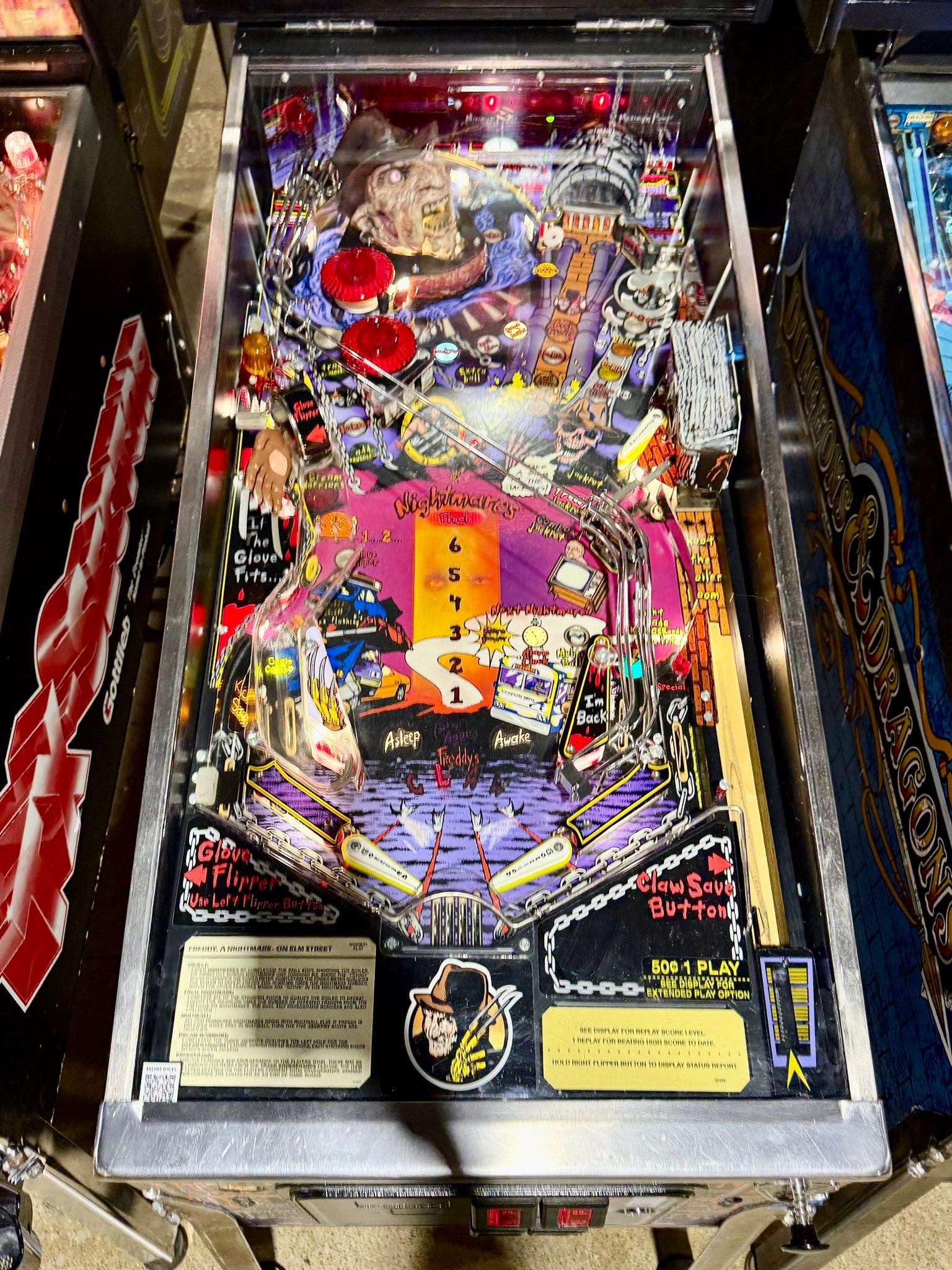 1994 Gottlieb Premier Freddy A Nightmare on Elm Street pinball