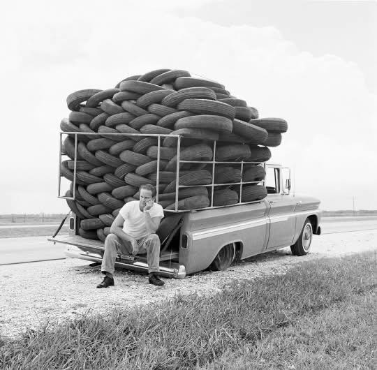 Texas - Man experiences irony, Houston, 1966. (Photo by Michael Ochs ...