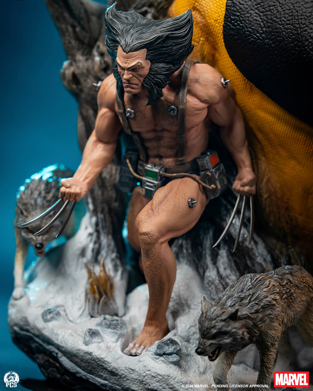 A closer look at Wolverine. This fully sculpted bust features 