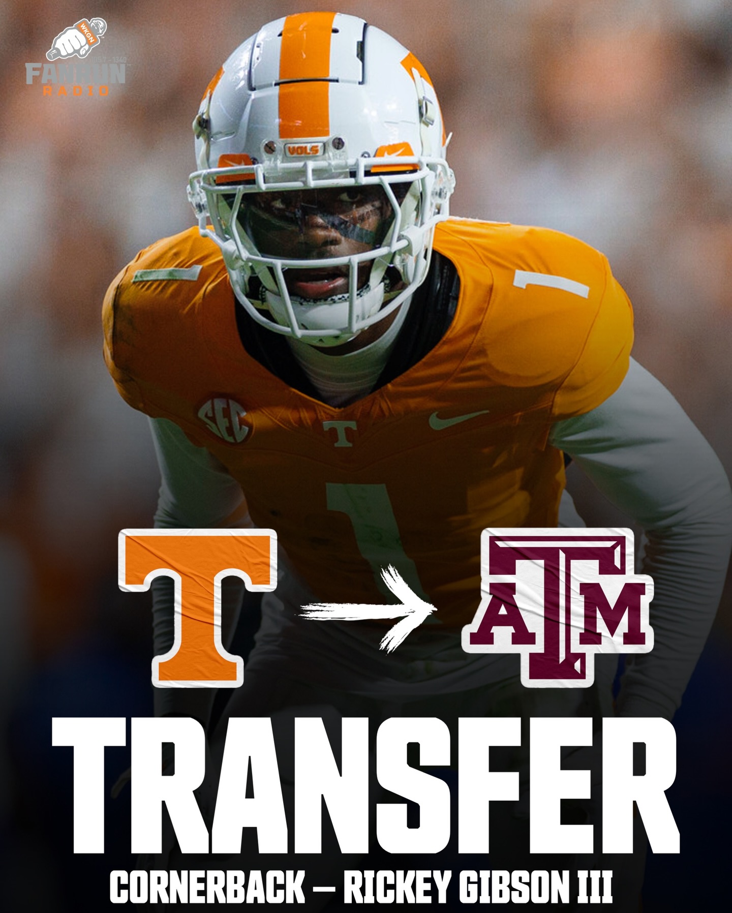 FOX - Former Tennessee standout cornerback Rickey Gibson III has signed ...