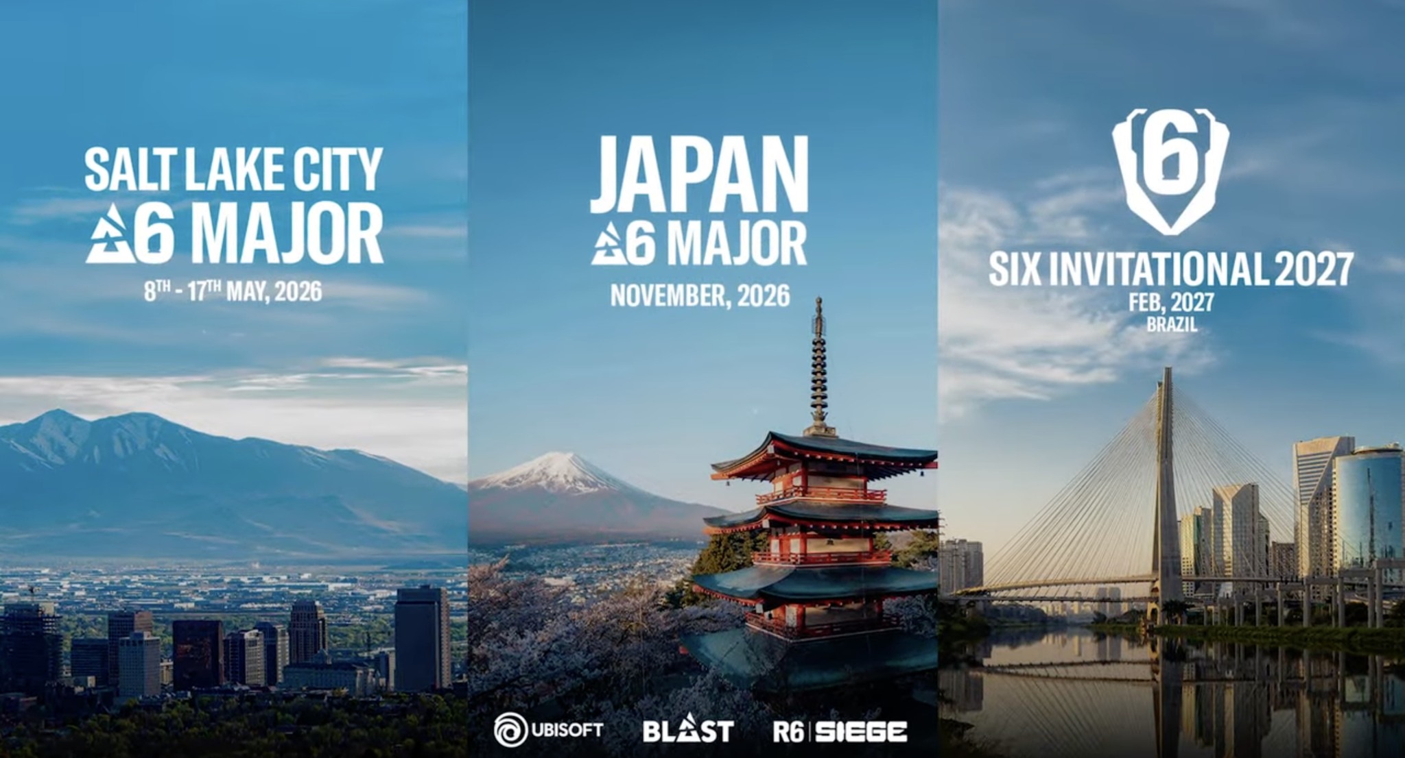 Siegegg - 🌍 The locations for the BLAST R6 2026-27 international events ...