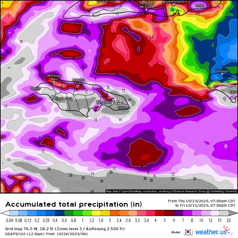 WeatherMatrix - Some of the max rainfall amounts from... | Facebook